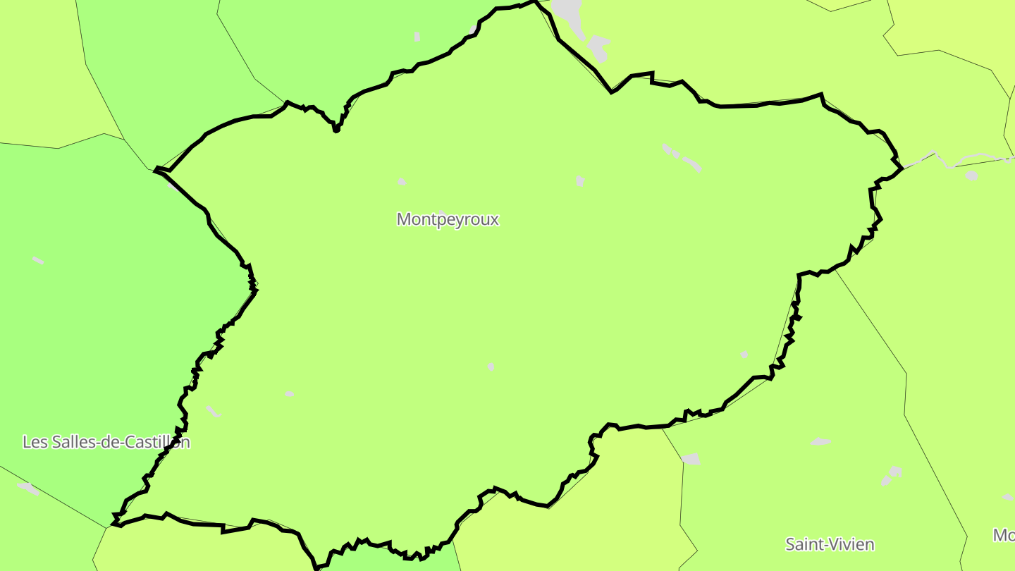 Carte des prix de l'immobilier Montpeyroux
