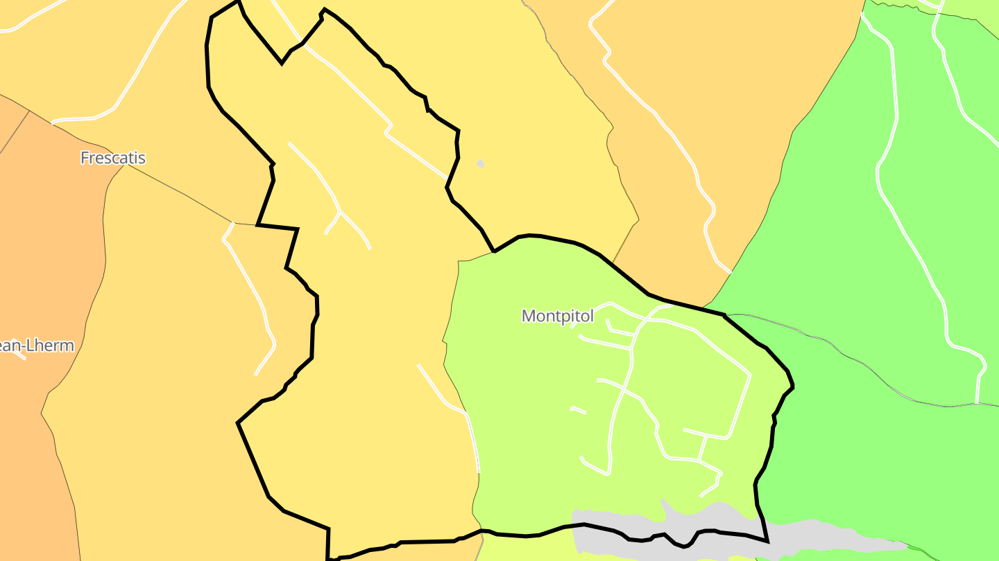 Carte des prix de l'immobilier Montpitol