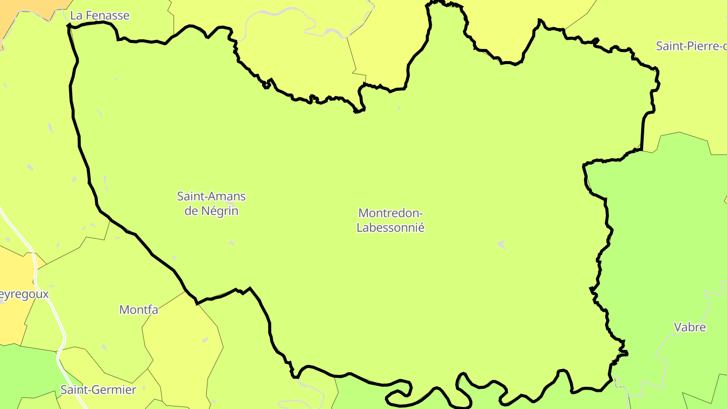 Carte des prix de l'immobilier Montredon-Labessonnié