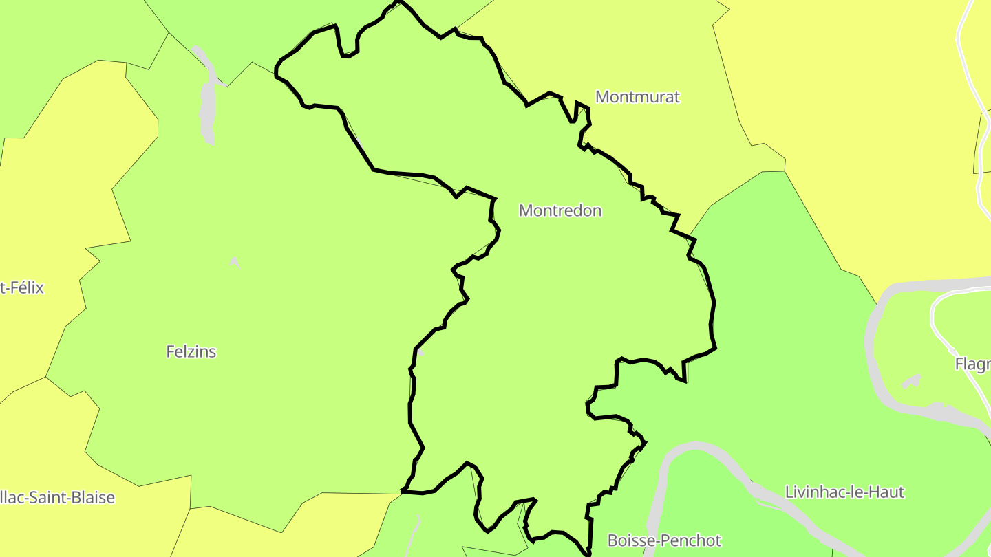 Carte des prix de l'immobilier Montredon