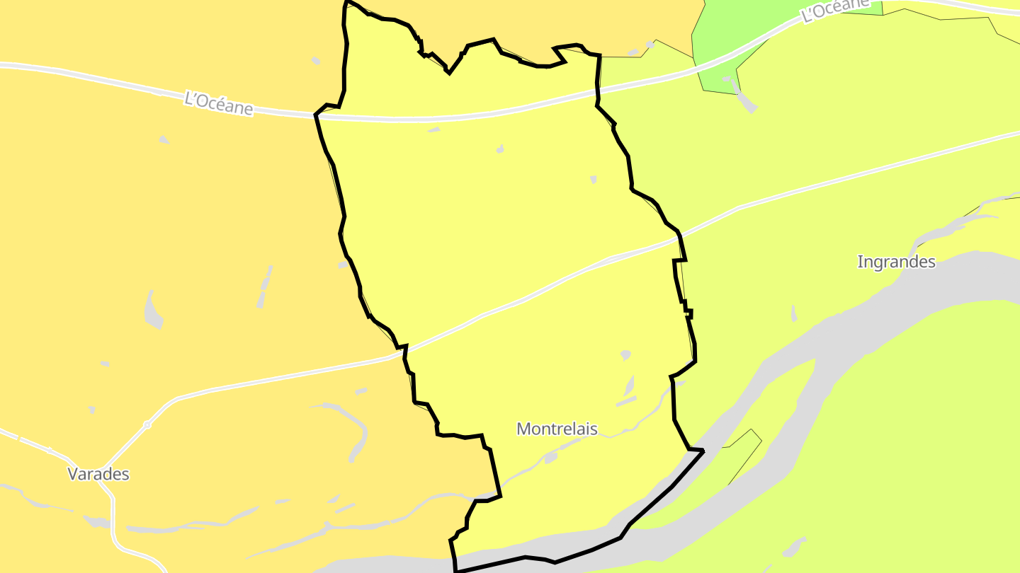Carte des prix de l'immobilier Montrelais