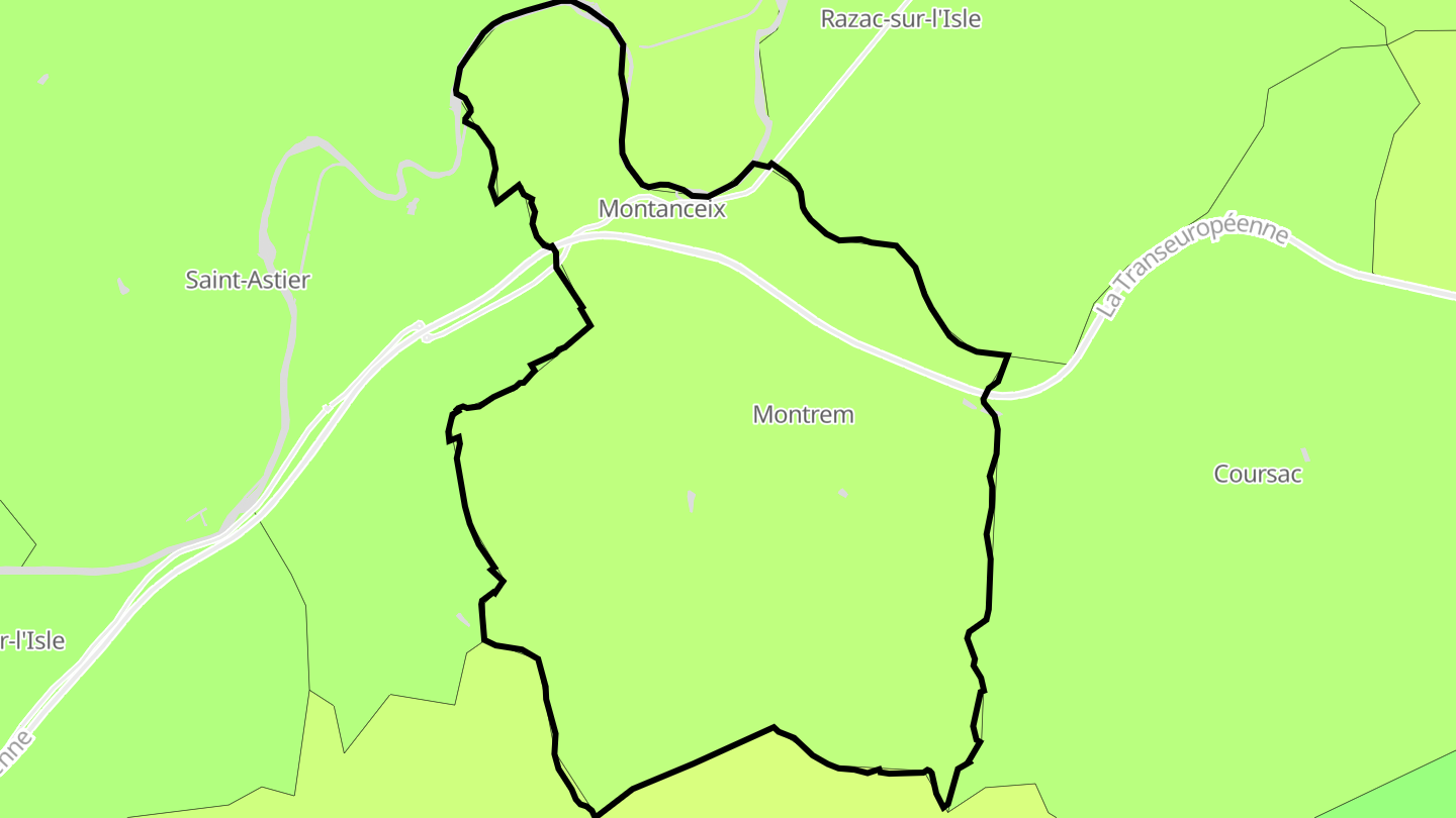 Carte des prix de l'immobilier Montrem