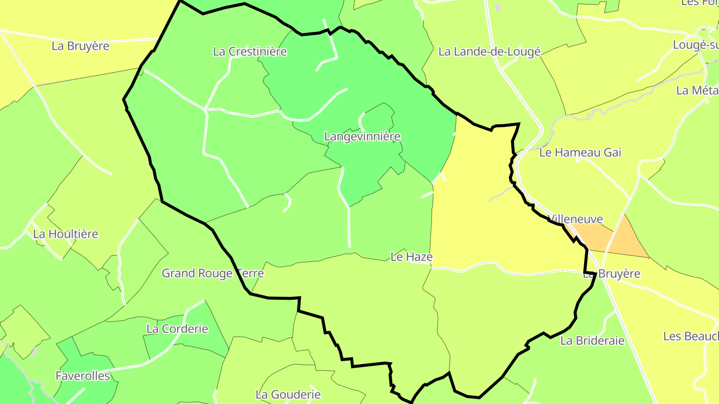 Carte des prix de l'immobilier Montreuil-au-Houlme