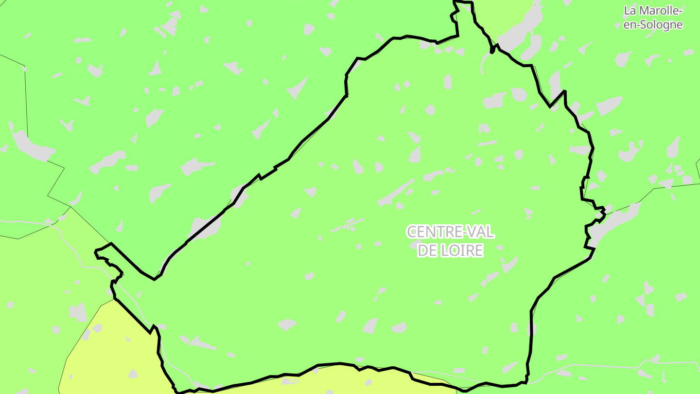 Carte des prix de l'immobilier Montrieux-en-Sologne