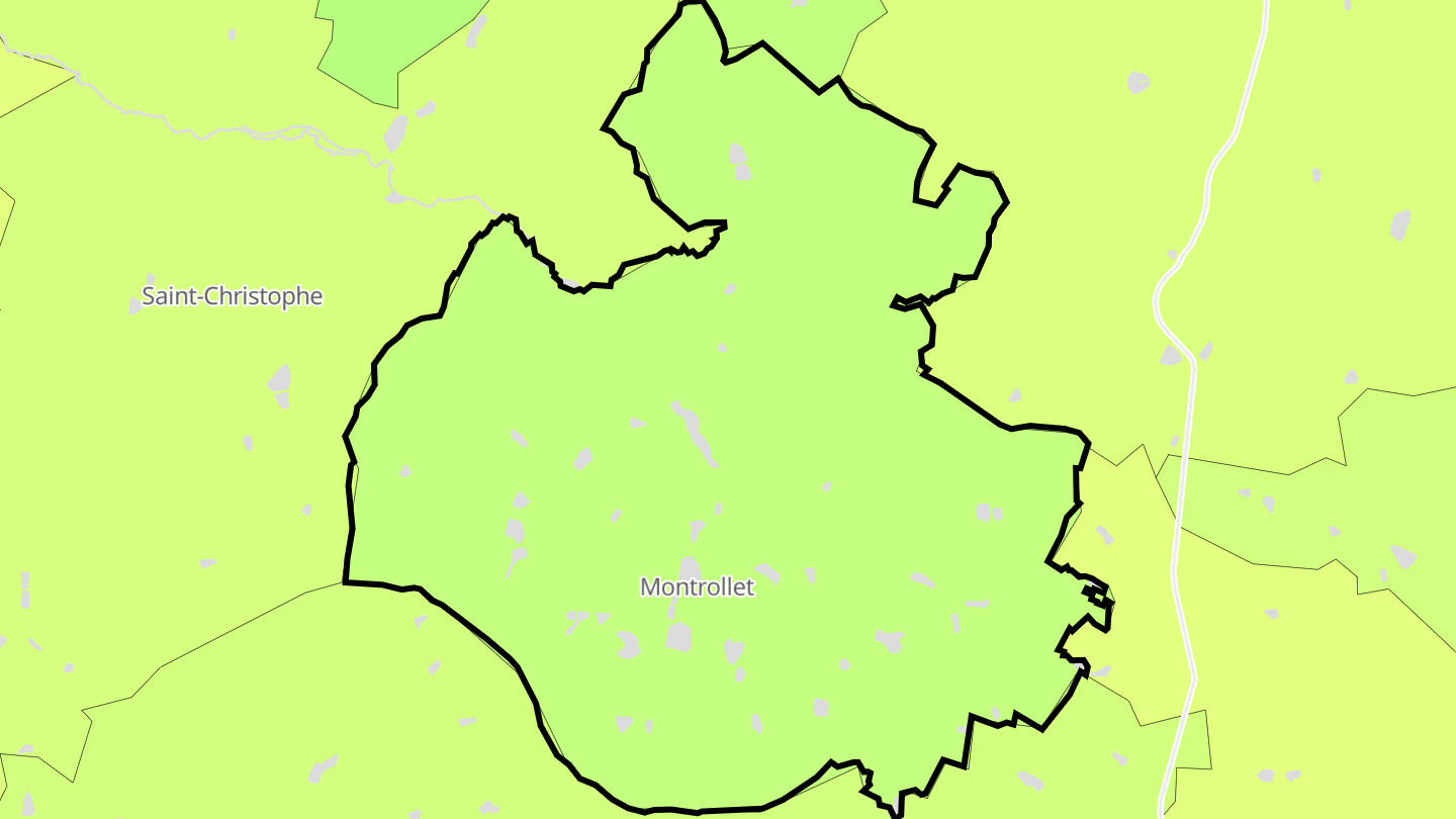 Carte des prix de l'immobilier Montrollet