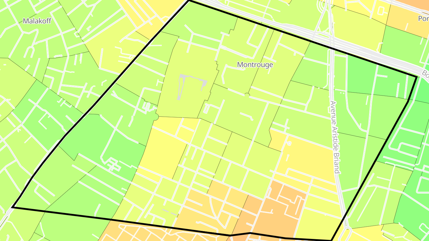 Carte des prix de l'immobilier Montrouge
