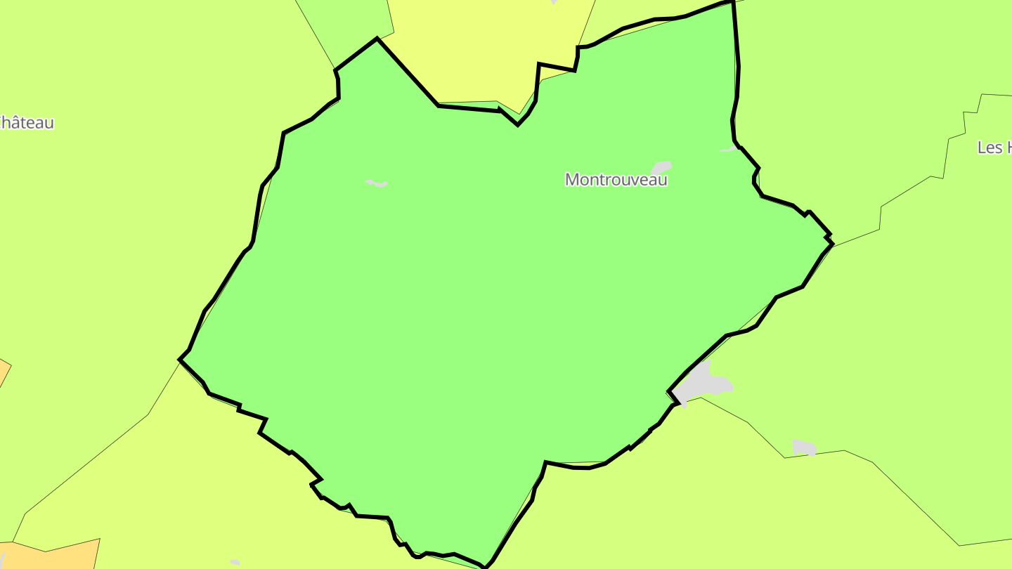 Carte des prix de l'immobilier Montrouveau