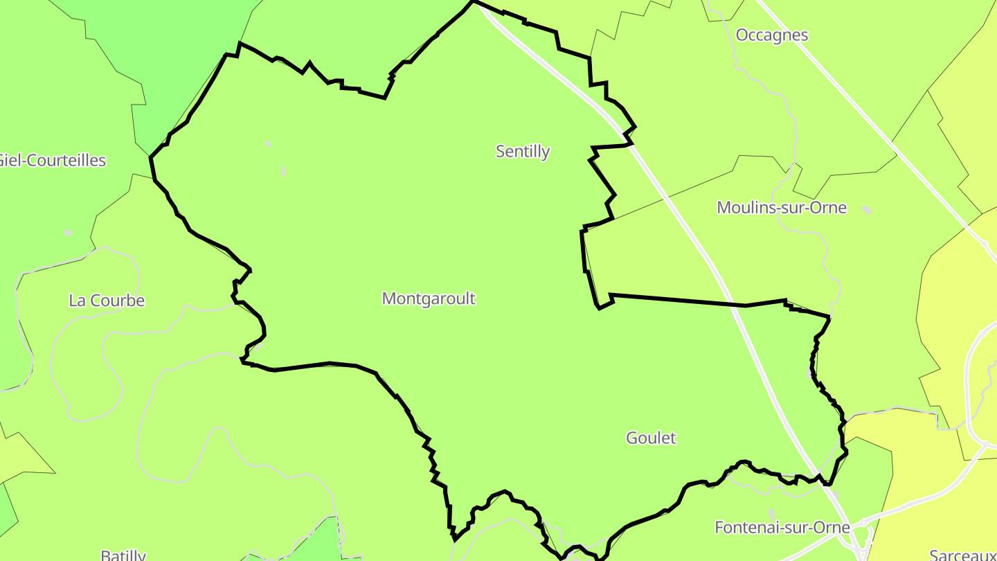 Carte des prix de l'immobilier Monts-sur-Orne