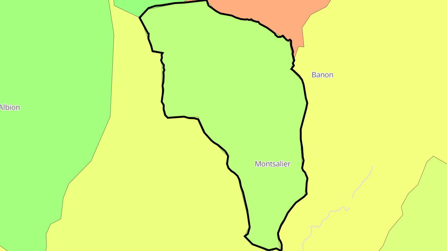 Carte des prix de l'immobilier Montsalier