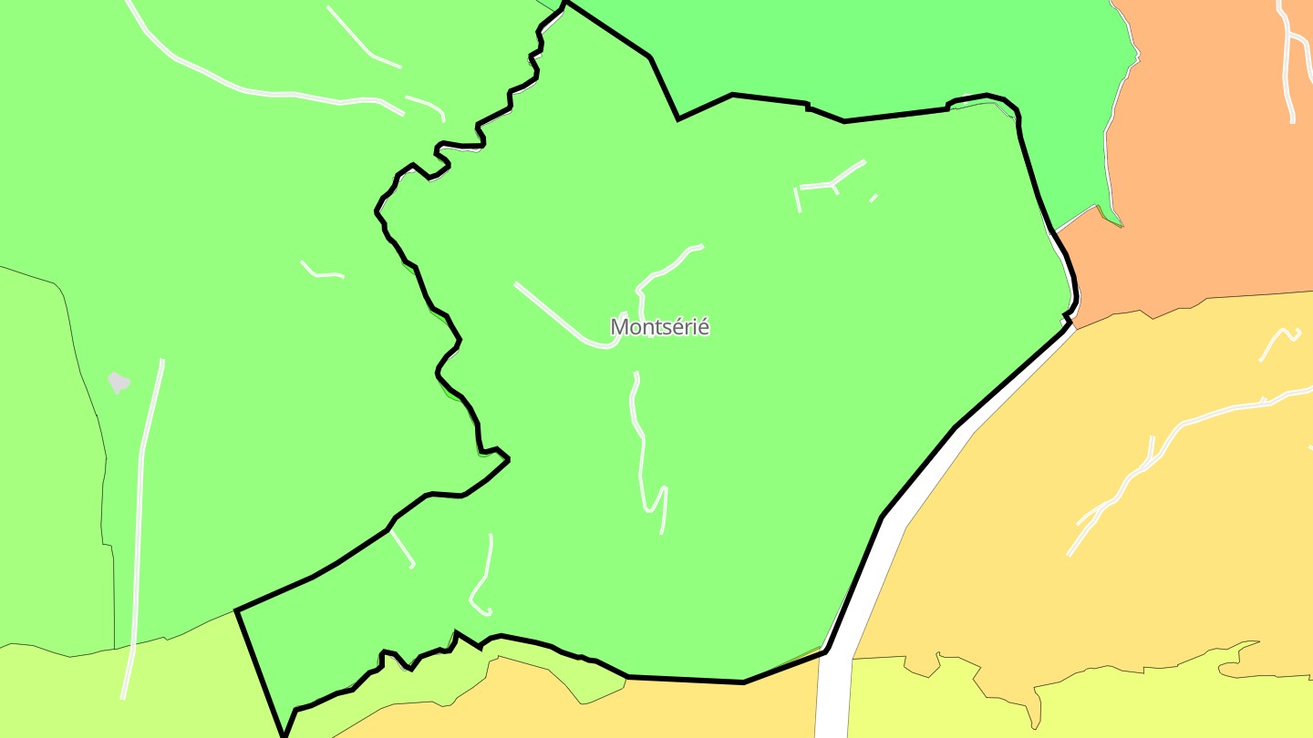 Carte des prix de l'immobilier Montsérié
