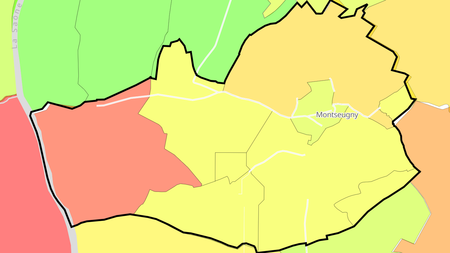 Carte des prix de l'immobilier Montseugny