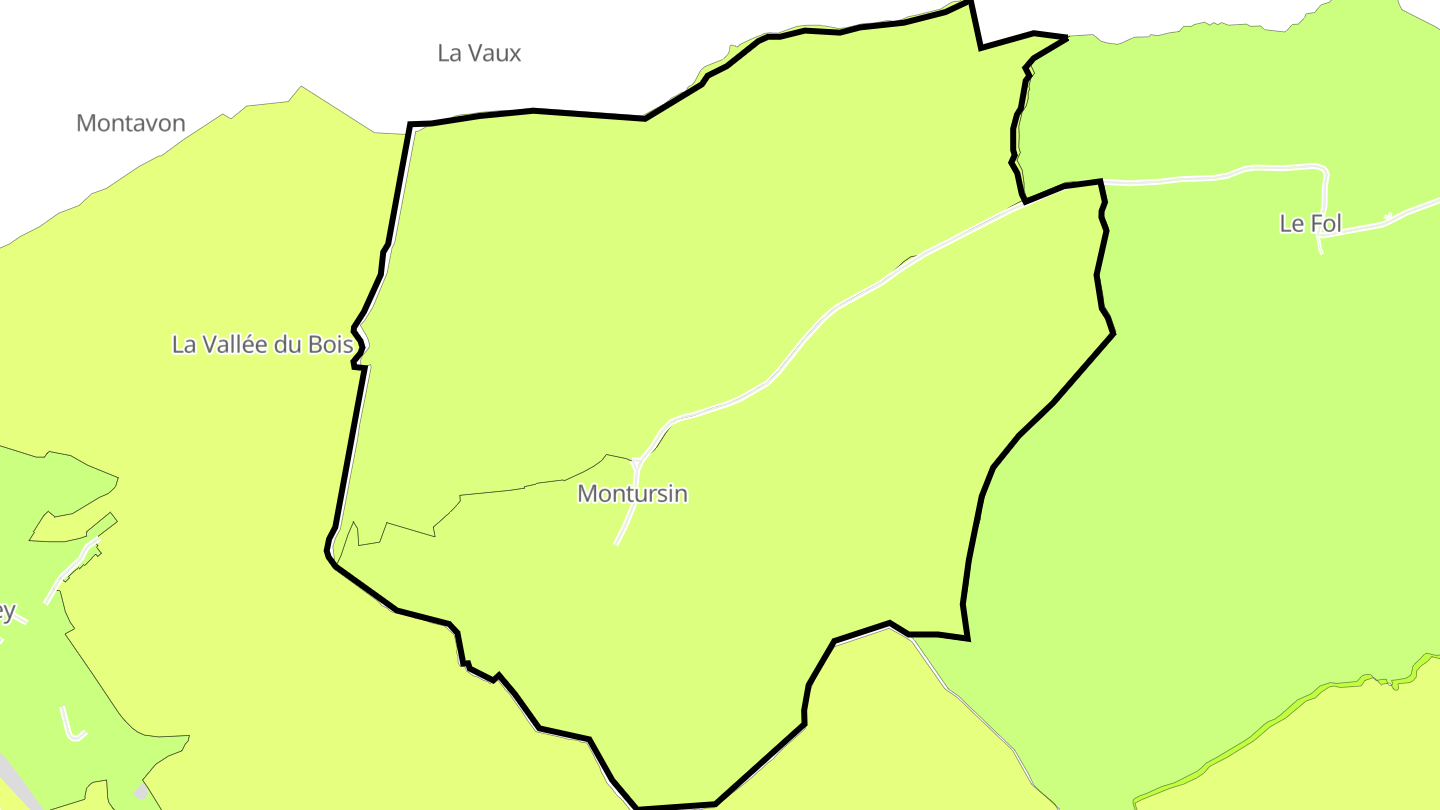 Carte des prix de l'immobilier Montursin