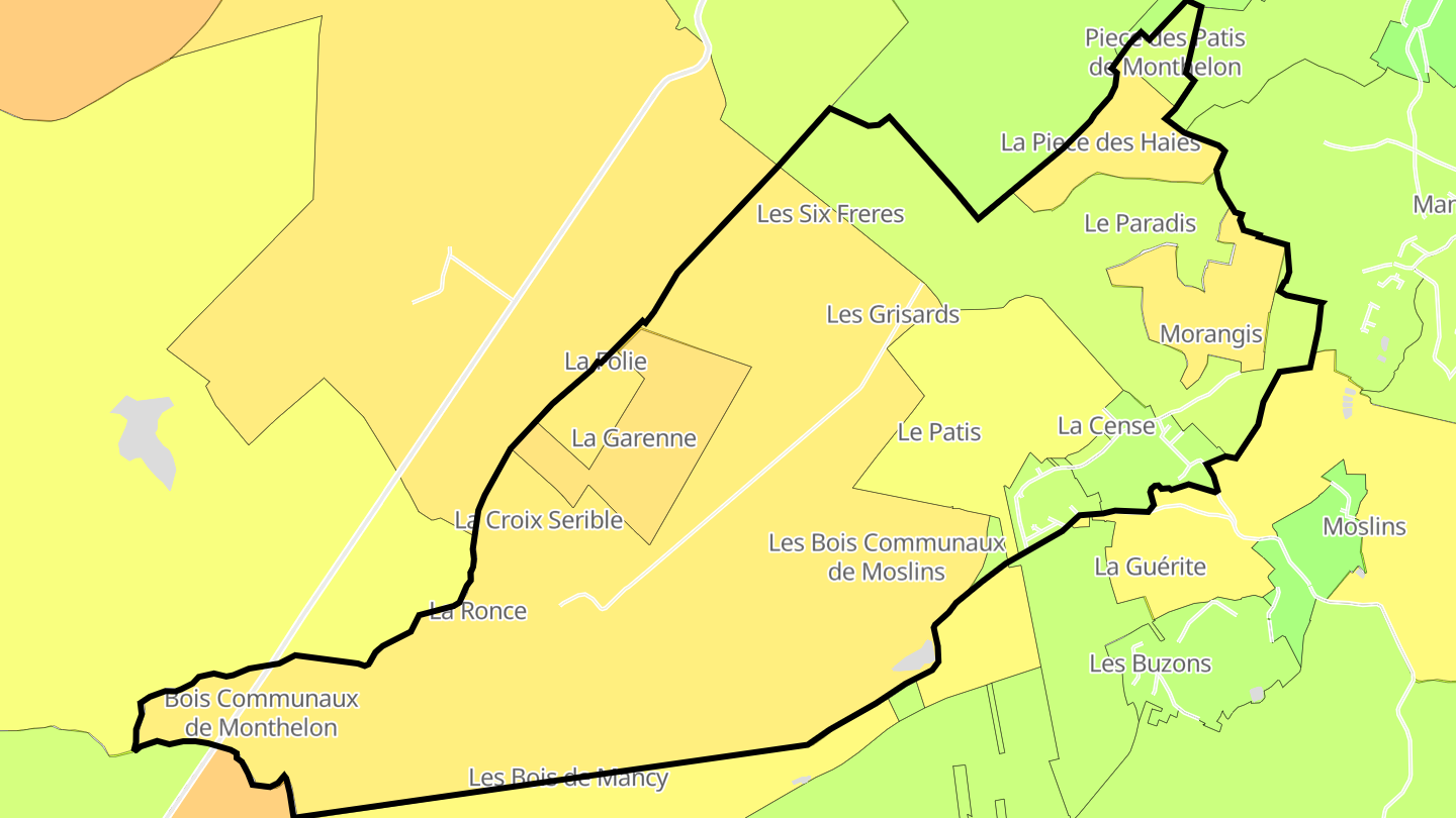 Carte des prix de l'immobilier Morangis