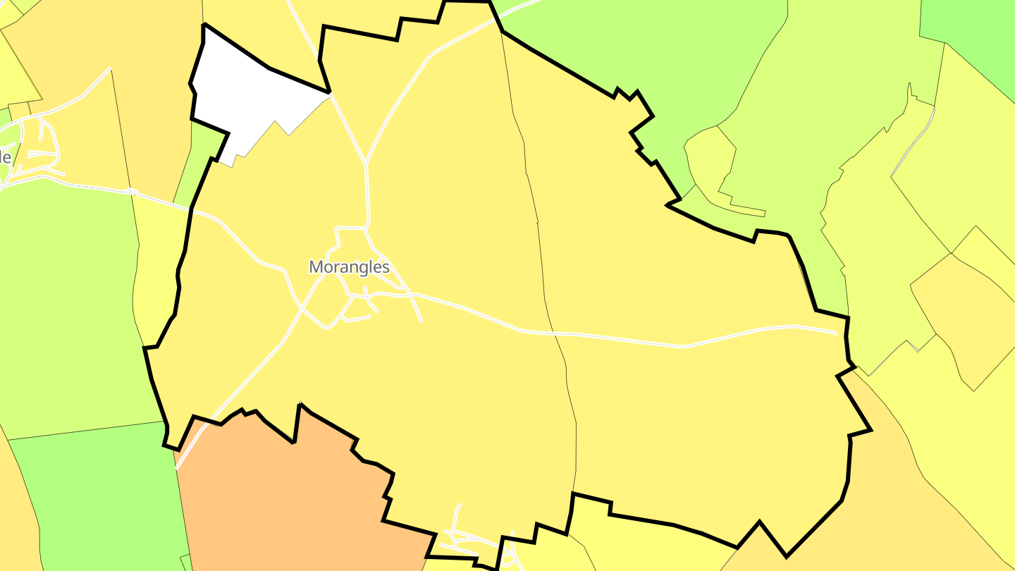 Carte des prix de l'immobilier Morangles