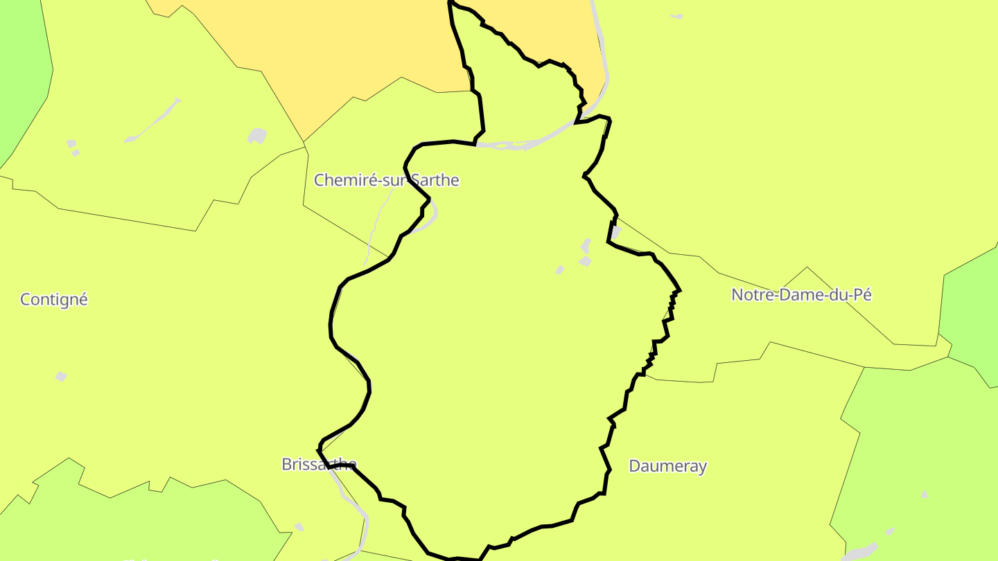 Carte des prix de l'immobilier Morannes