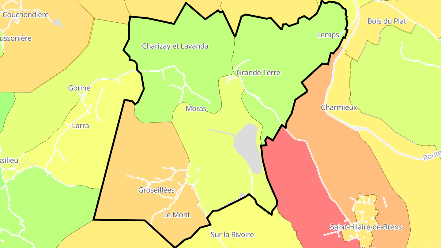 Carte des prix de l'immobilier Moras