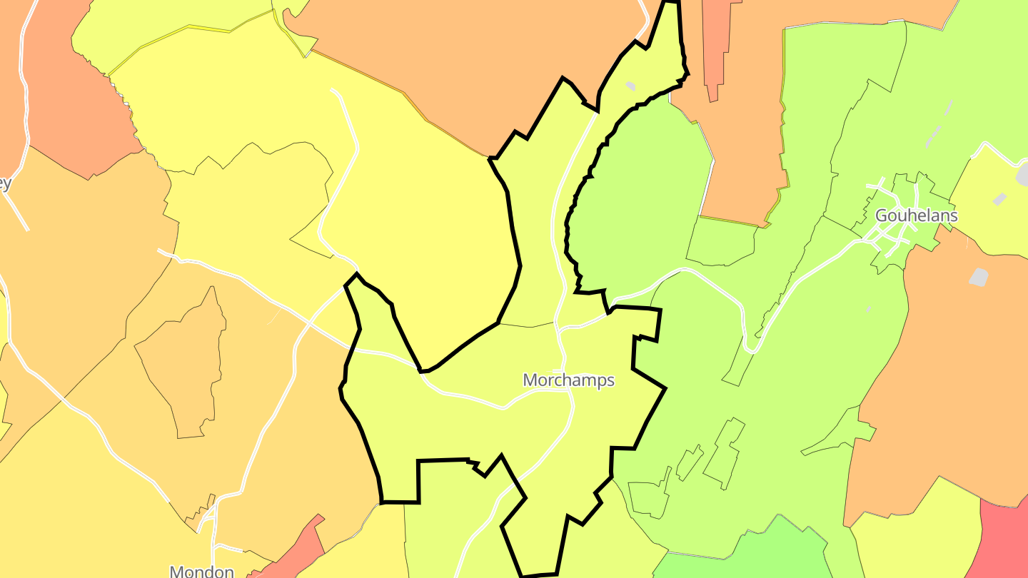 Carte des prix de l'immobilier Morchamps