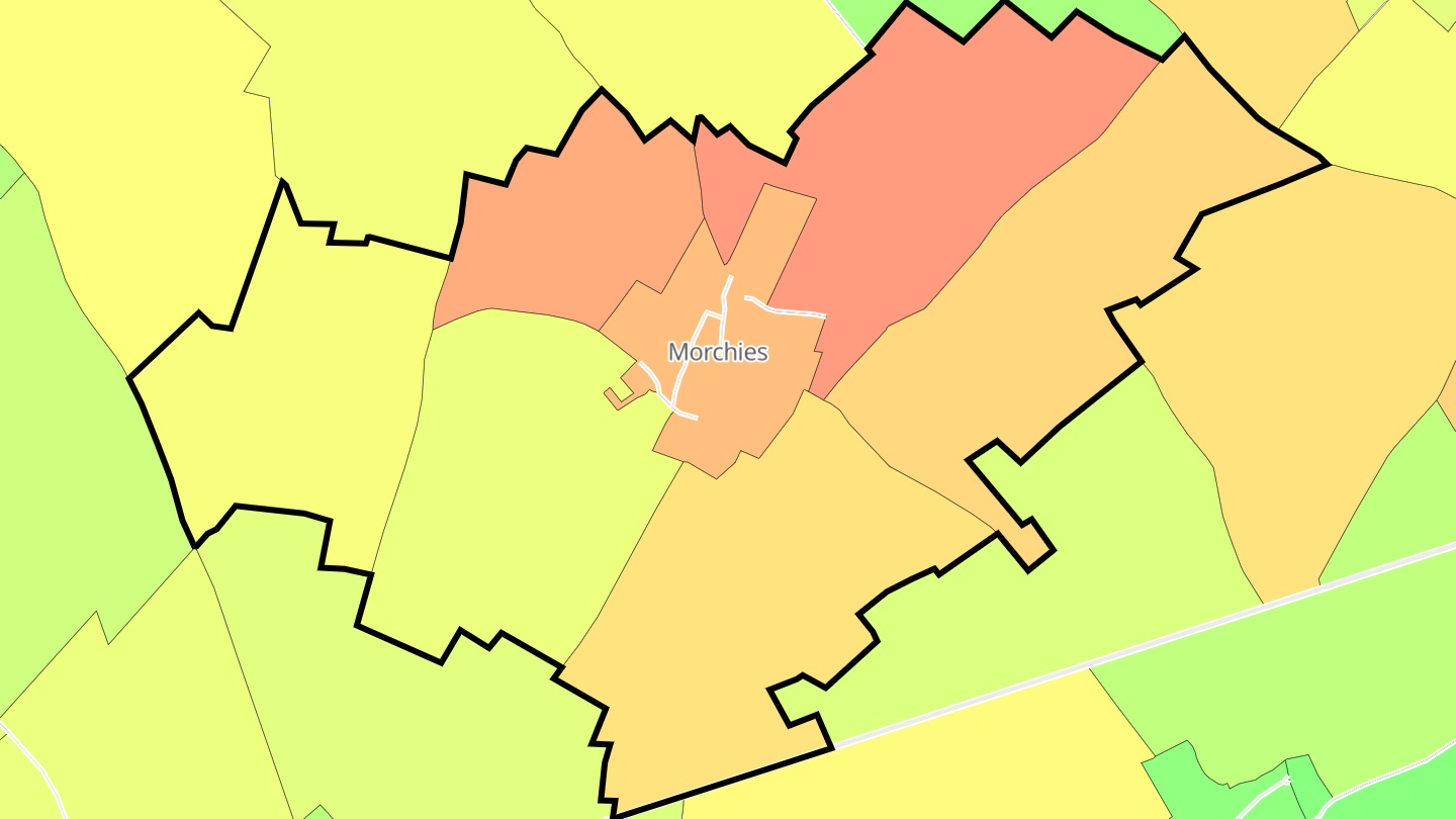 Carte des prix de l'immobilier Morchies