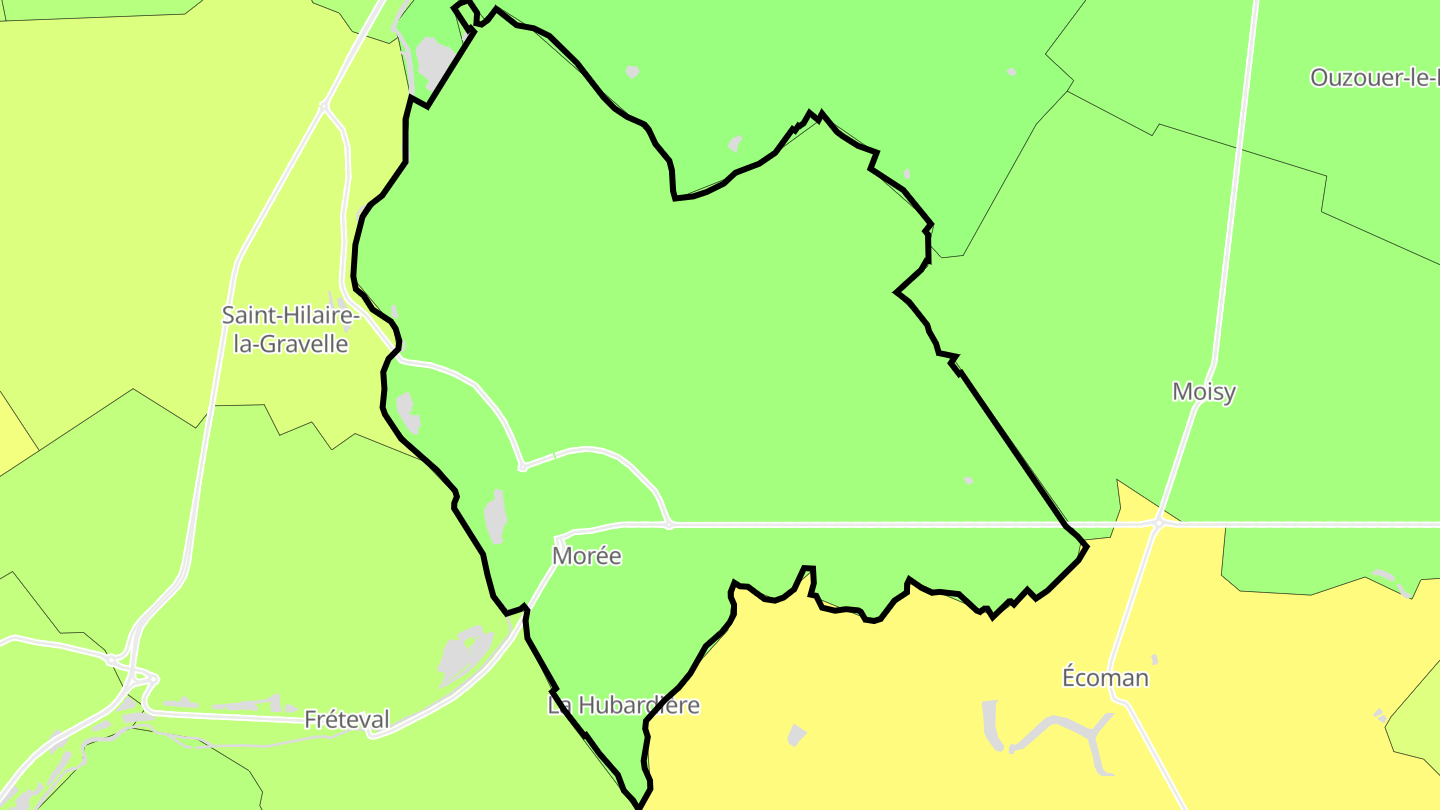 Carte des prix de l'immobilier Morée