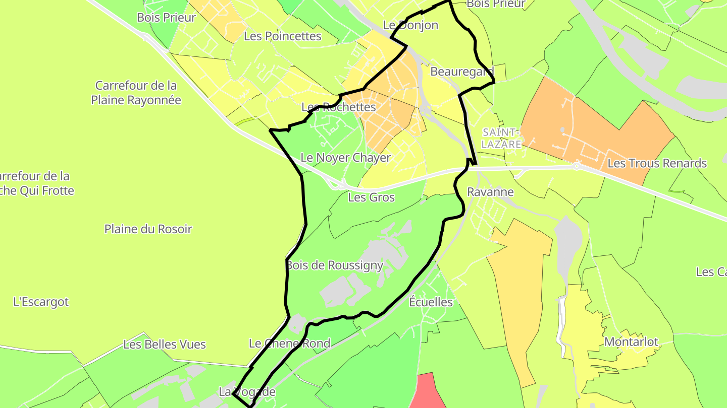 Carte des prix de l'immobilier Moret-sur-Loing