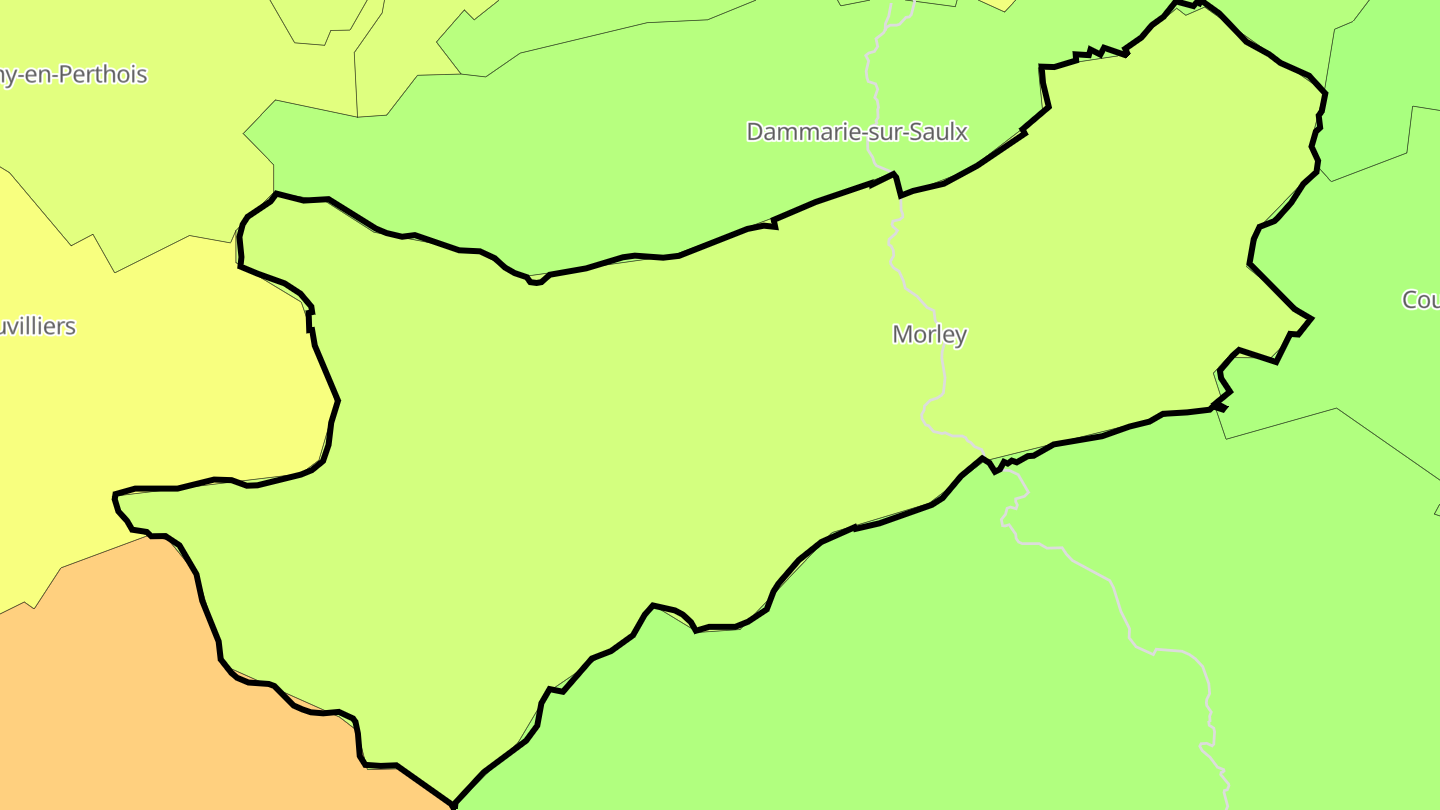 Carte des prix de l'immobilier Morley