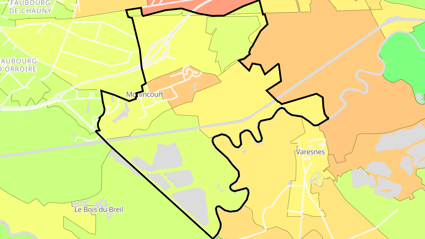 Carte des prix de l'immobilier Morlincourt