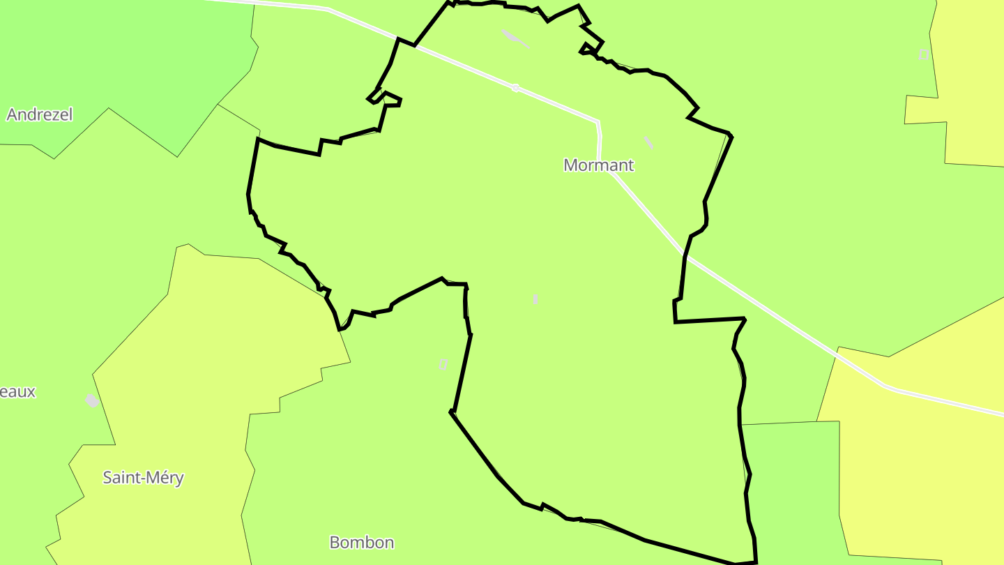 Carte des prix de l'immobilier Mormant