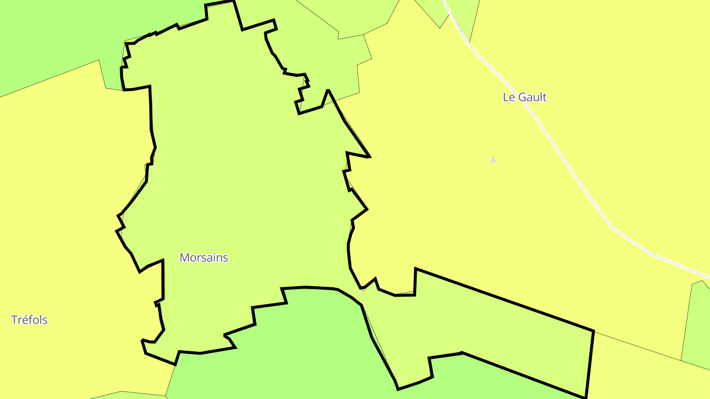 Carte des prix de l'immobilier Morsains