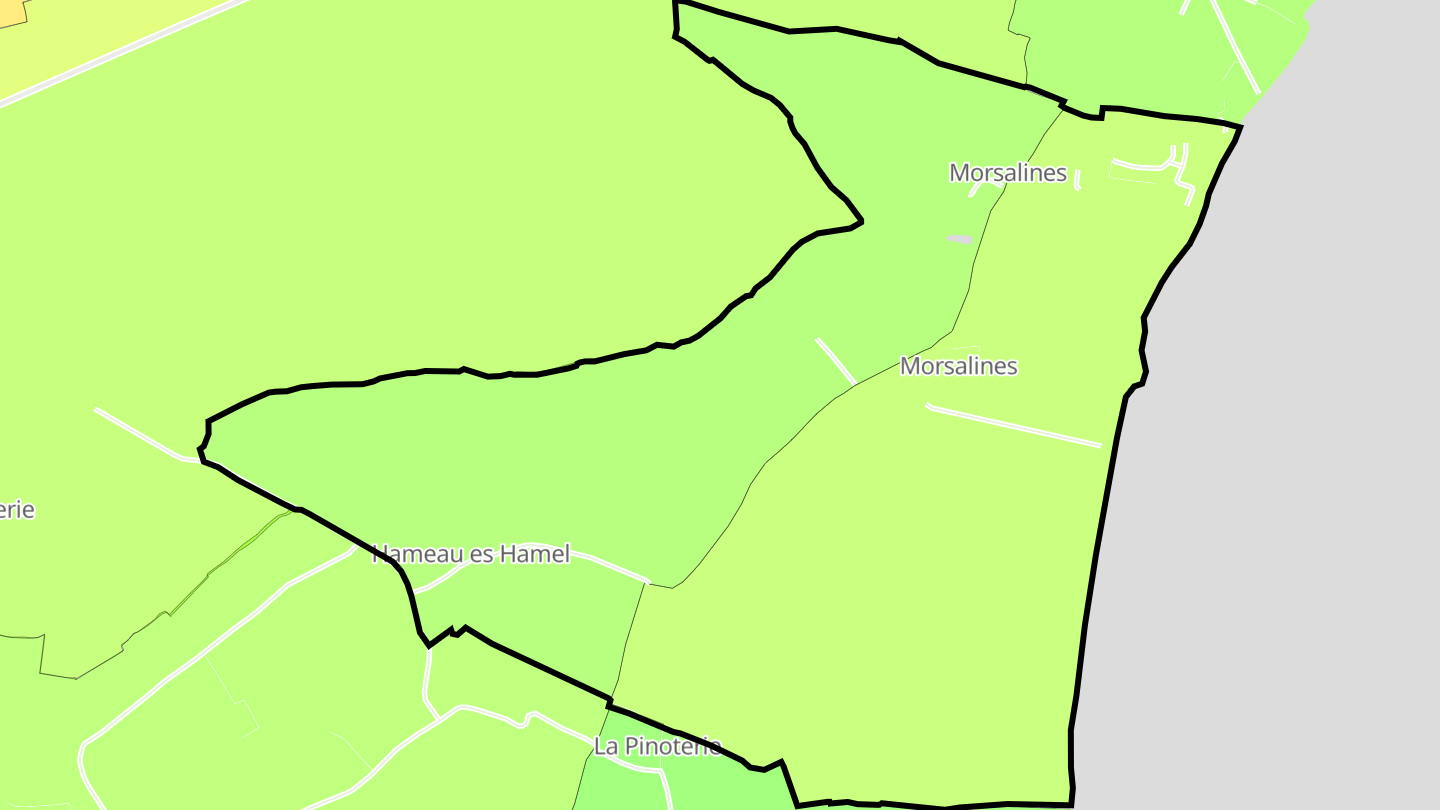 Carte des prix de l'immobilier Morsalines