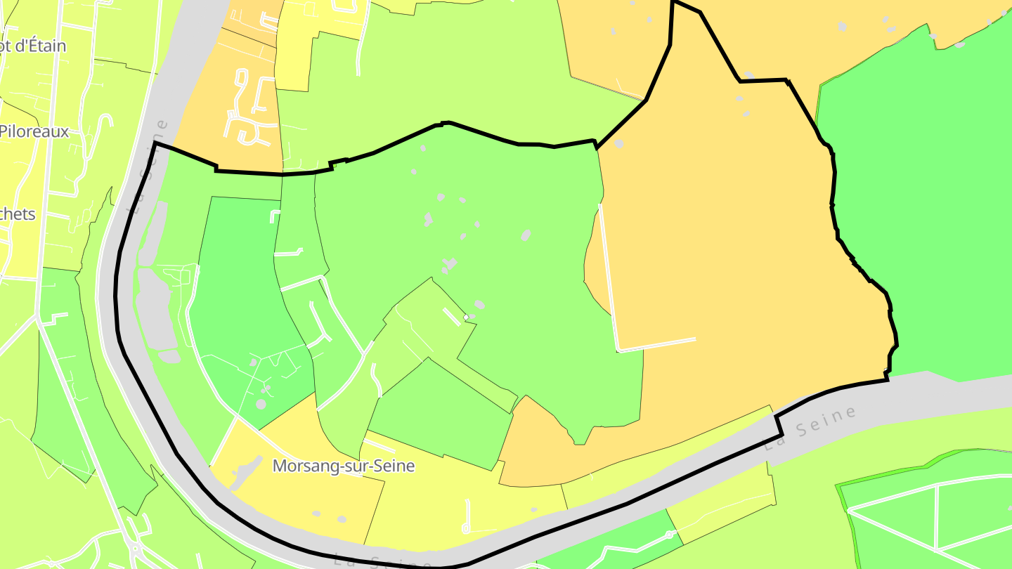Carte des prix de l'immobilier Morsang-sur-Seine