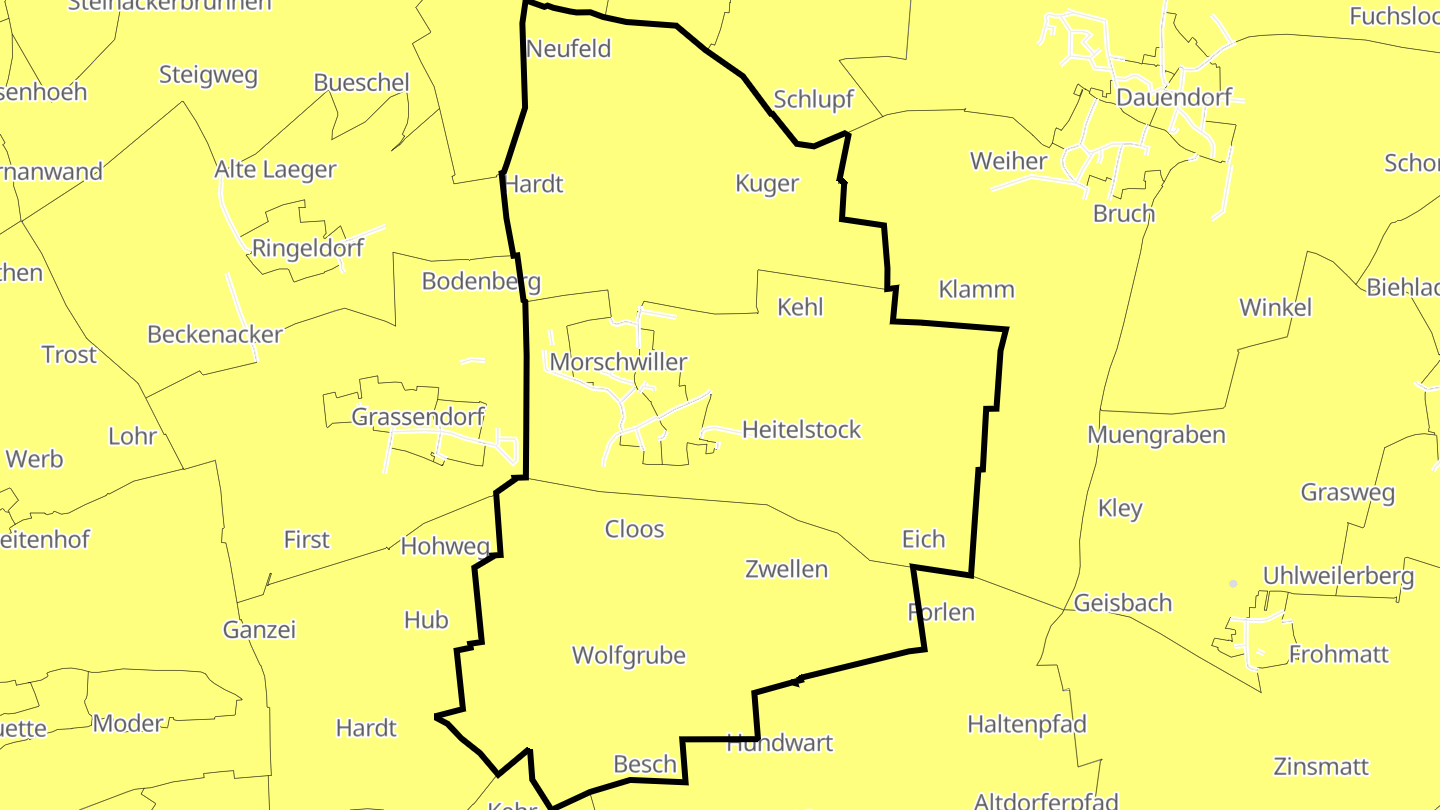 Carte des prix de l'immobilier Morschwiller