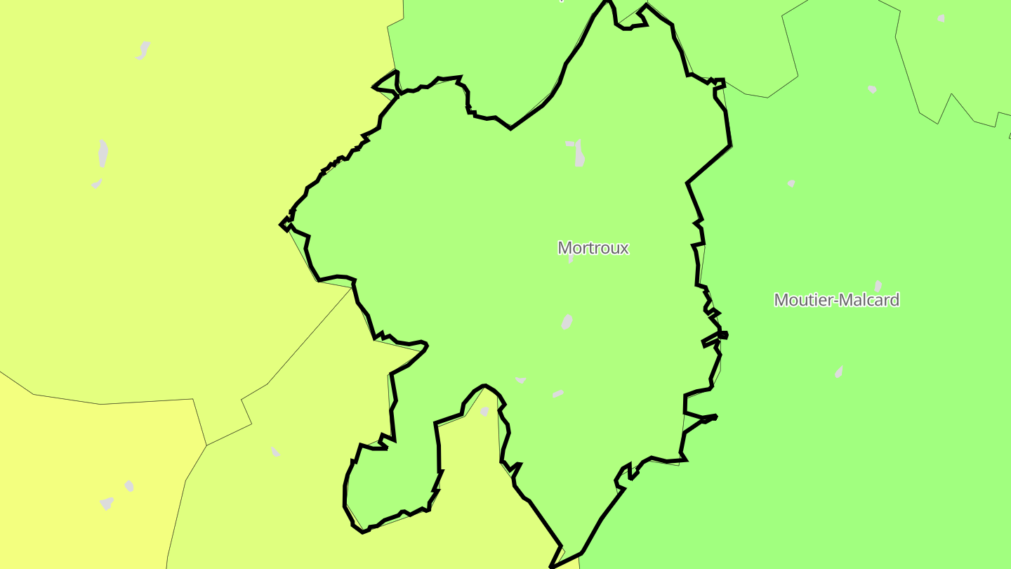 Carte des prix de l'immobilier Mortroux