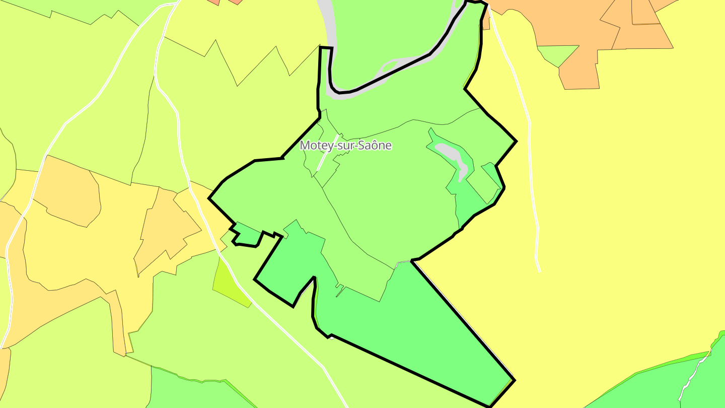 Carte des prix de l'immobilier Motey-sur-Saône