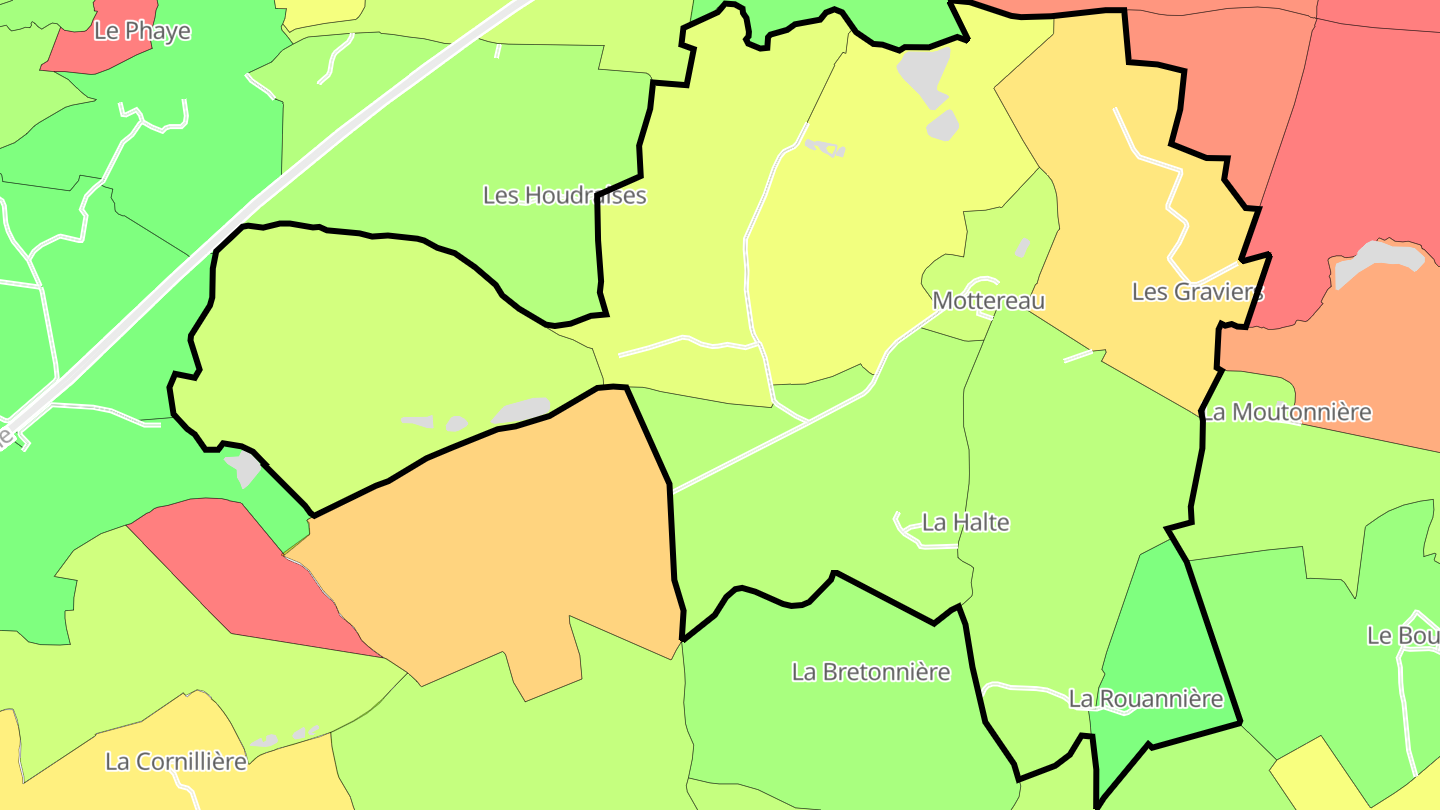 Carte des prix de l'immobilier Mottereau
