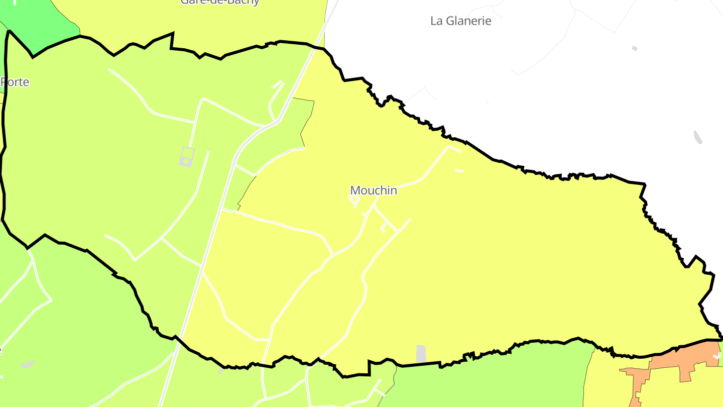 Carte des prix de l'immobilier Mouchin
