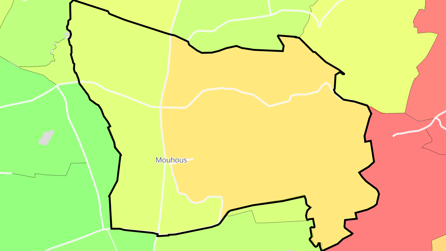Carte des prix de l'immobilier Mouhous