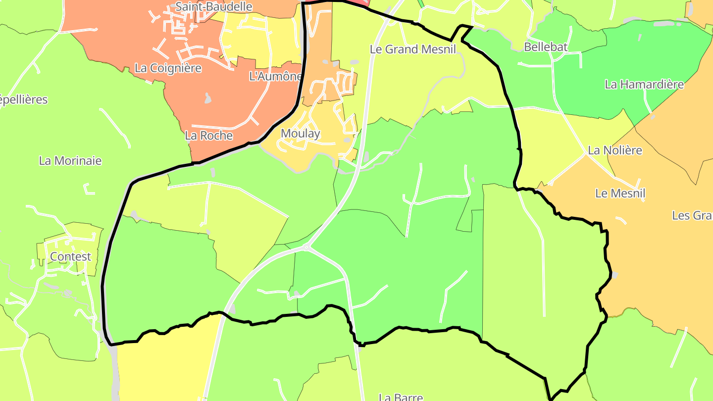 Carte des prix de l'immobilier Moulay