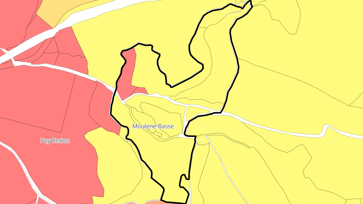 Carte des prix de l'immobilier Moulene-Basse