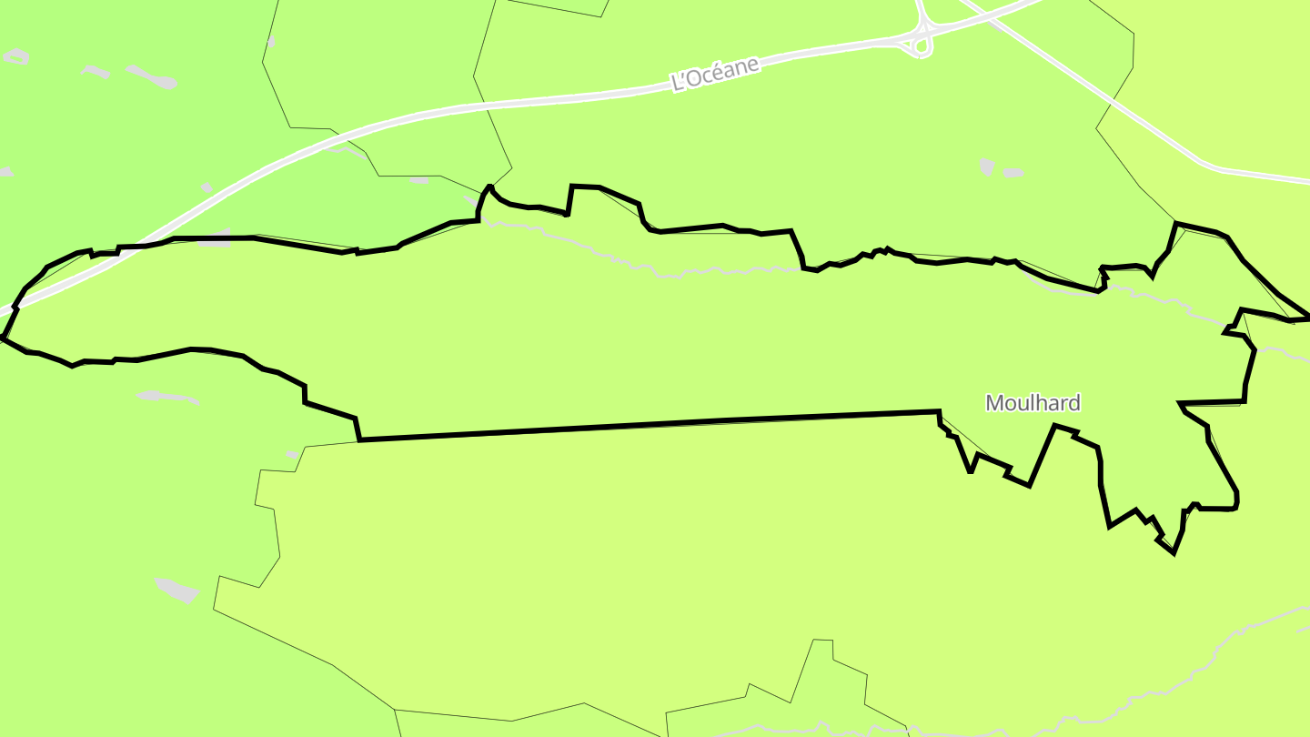 Carte des prix de l'immobilier Moulhard