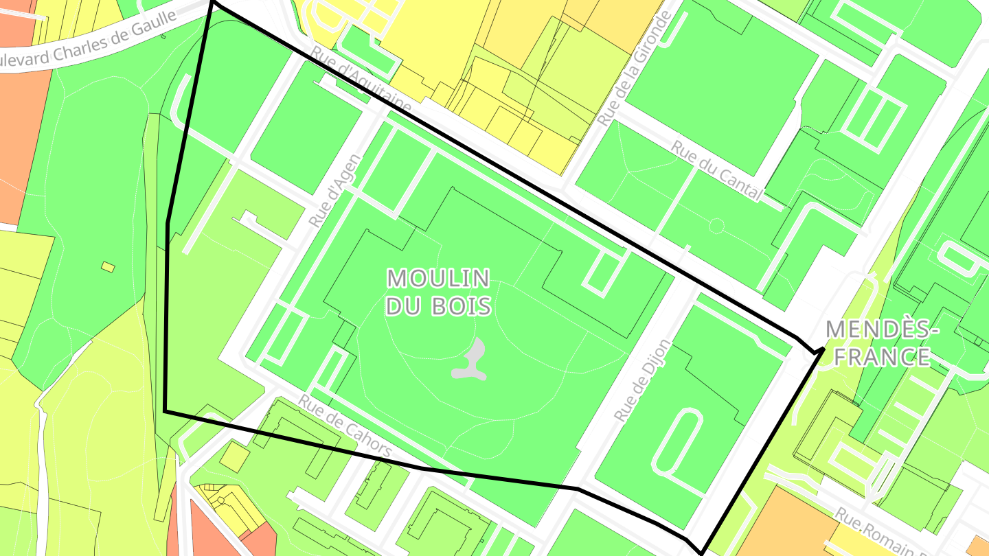 Carte des prix de l'immobilier Moulin du Bois