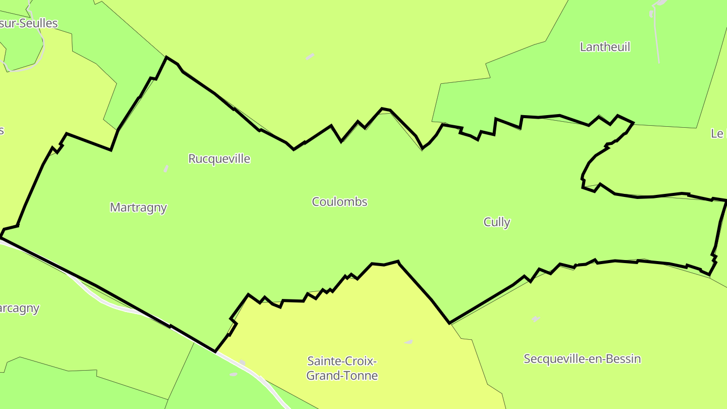 Carte des prix de l'immobilier Moulins en Bessin