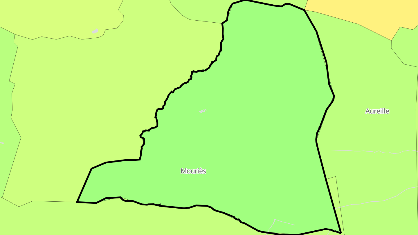 Carte des prix de l'immobilier Mouriès