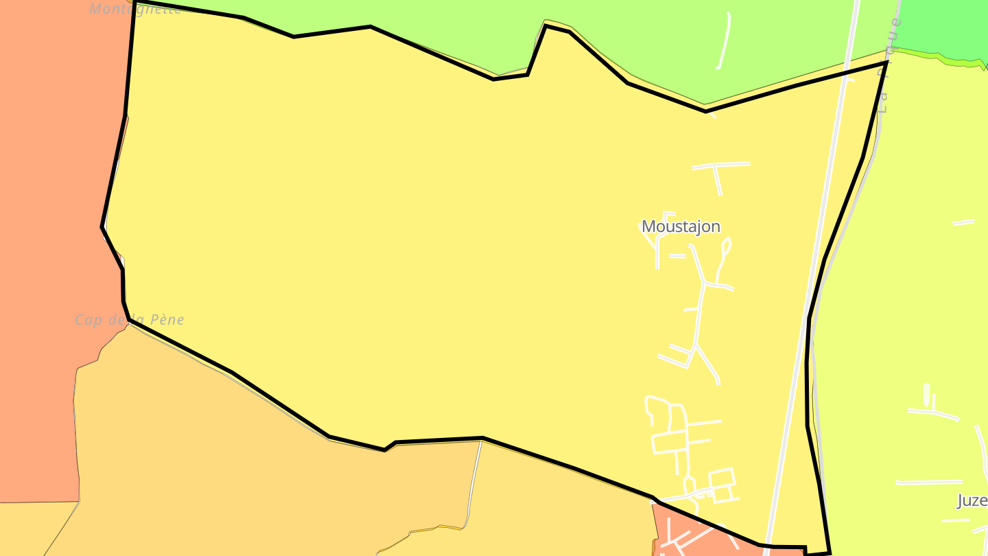 Carte des prix de l'immobilier Moustajon