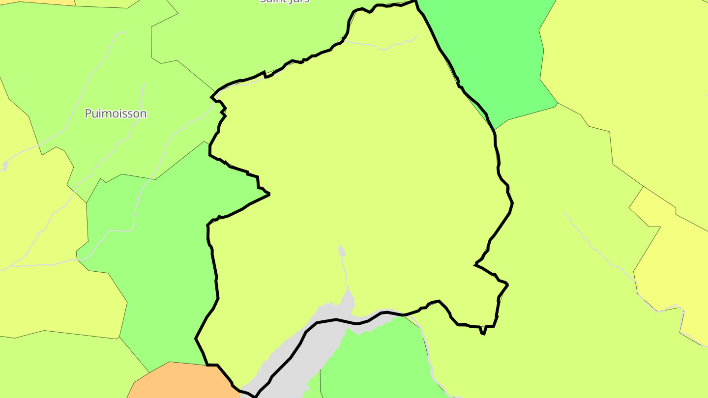 Carte des prix de l'immobilier Moustiers-Sainte-Marie