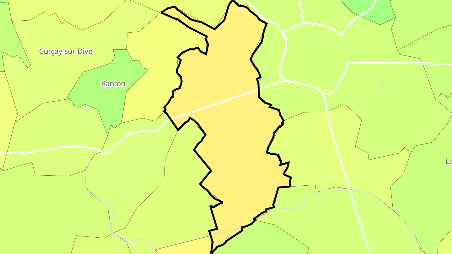 Carte des prix de l'immobilier Mouterre-Silly