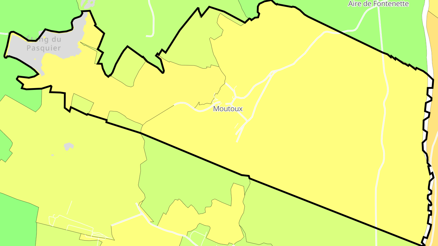 Carte des prix de l'immobilier Moutoux