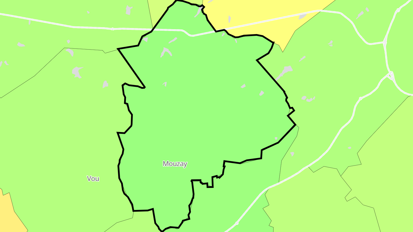 Carte des prix de l'immobilier Mouzay