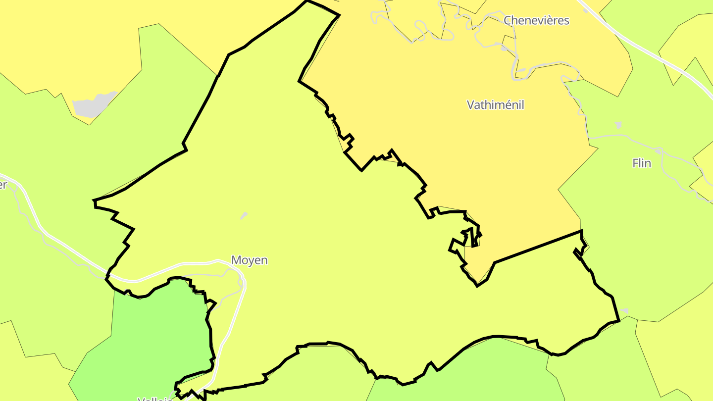 Carte des prix de l'immobilier Moyen