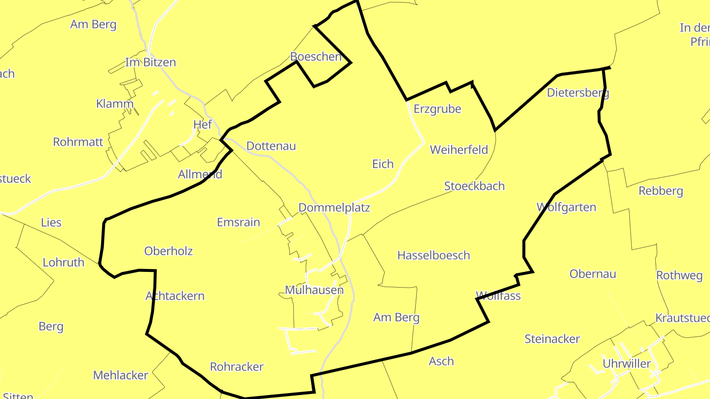 Carte des prix de l'immobilier Mulhausen