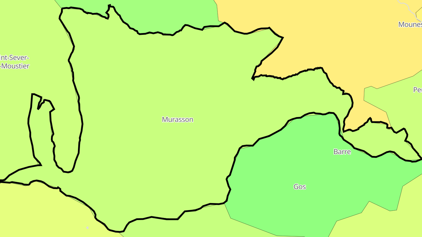 Carte des prix de l'immobilier Murasson